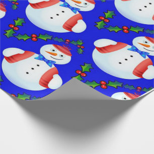 Papel De Presente Homem de neve