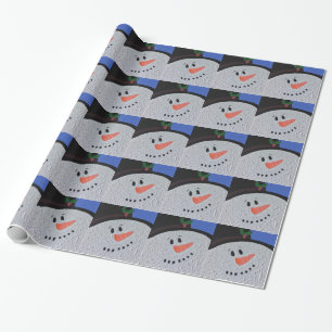 Papel De Presente Homem de neve
