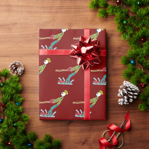 Papel De Presente Homem de pau de esqui aquático