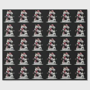 Papel De Presente Homem-Neve em forma de S