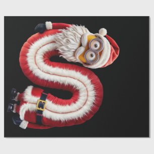 Papel De Presente Homem-Neve em forma de S