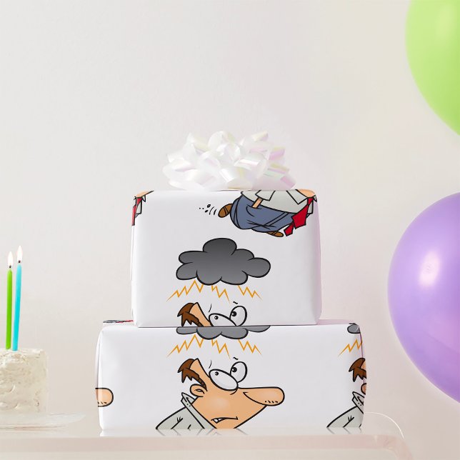 Papel De Presente Homem Sob Uma Nuvem (Criador carregado)