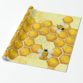 Papel De Presente Honey Comb 3D Whimsey