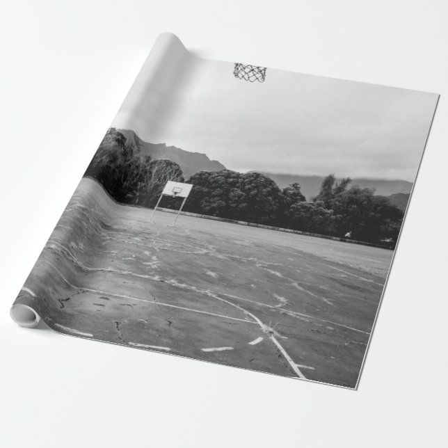 Papel De Presente Hoop de basquetebol (Desenrolado)
