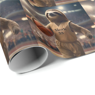 Papel De Presente Hoops and Hangs: The Slam Dunking Sloth,