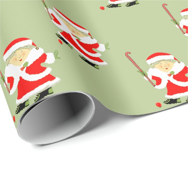 Papel De Presente Hóquei em Campo Natal (Ponta do rolo)