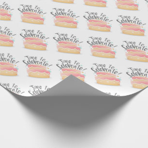 Papel De Presente Hora de Celebrar