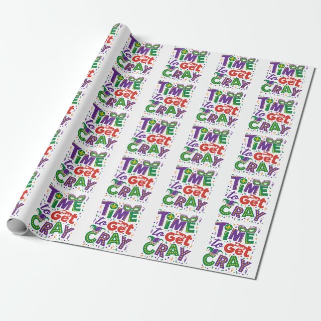Papel De Presente Hora de pegar mardi gras de lagosta (Desenrolado)