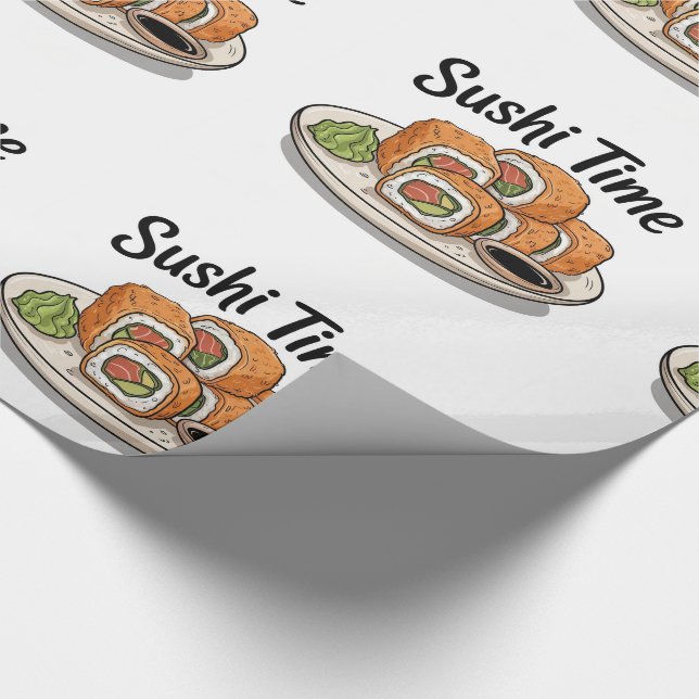 Papel De Presente Hora de Sushi (Ponta)