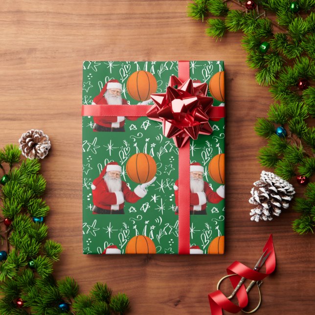 Papel De Presente Horário de Natal de basquete para Jogador (Presente de Natal)