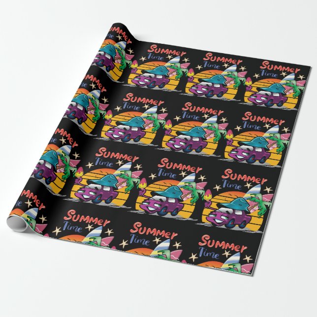 Papel De Presente Horário de Verão (Desenrolado)