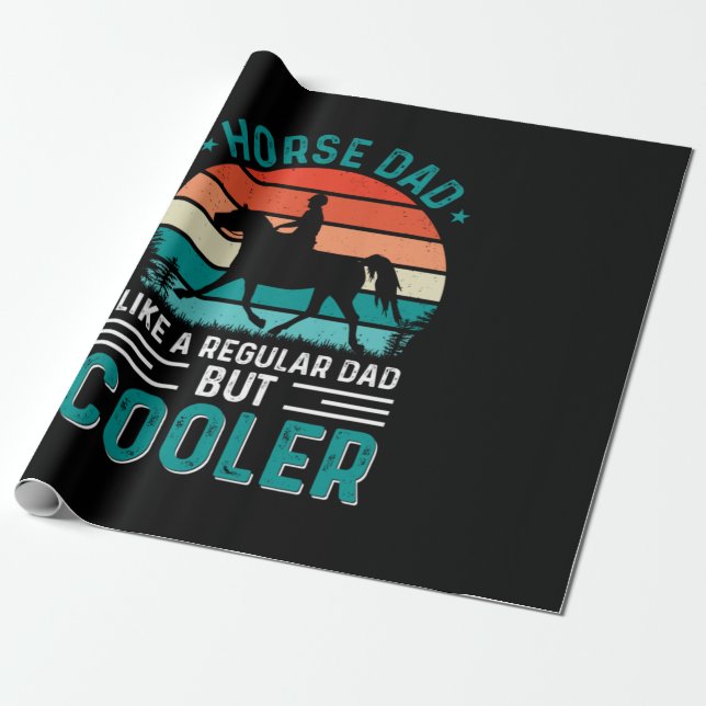 Papel De Presente Horse Dad (Desenrolado)