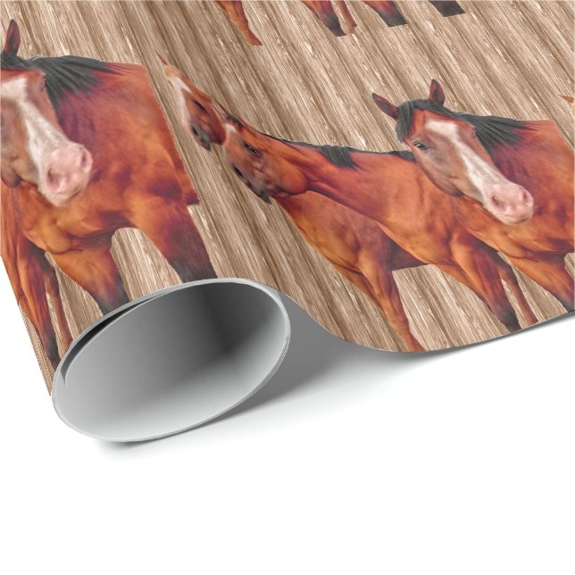 Papel De Presente Horse Lover's Girls Club for CowGirl (Ponta do rolo)