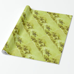 Papel De Presente HORSES GRAZING , Verde-Olival Antigo