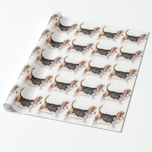 Papel De Presente Hound Basset