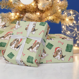 Papel De Presente Hound Dog Christmas