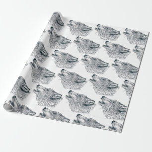 Papel De Presente Howling Wolf