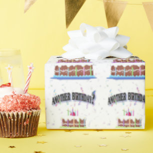 Papel De Presente humor de bolo de aniversário