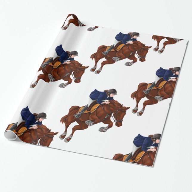 Papel De Presente Hunter Jumper (Desenrolado)