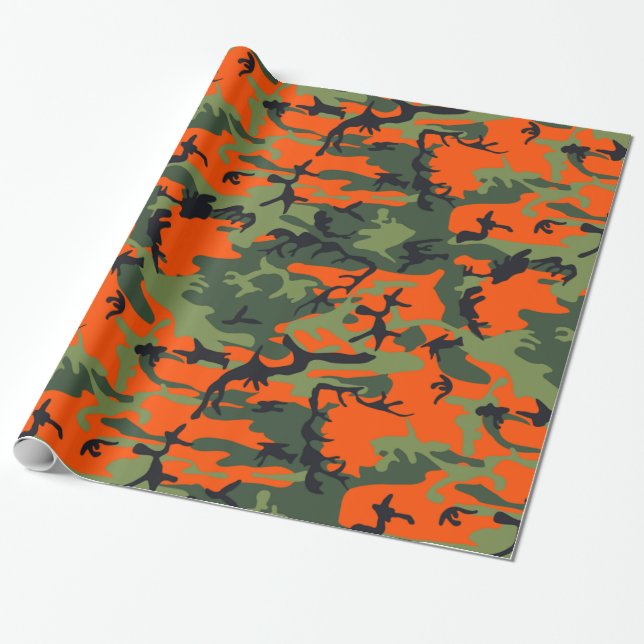 Papel De Presente Hunting Camo (Desenrolado)