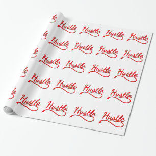 Papel De Presente Hustle Typografia Art