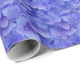 Papel De Presente Hydrangea azul