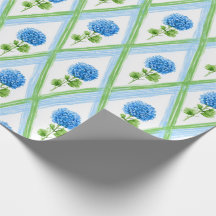 Hydrangea Ditsy do Avô Azul e Verde