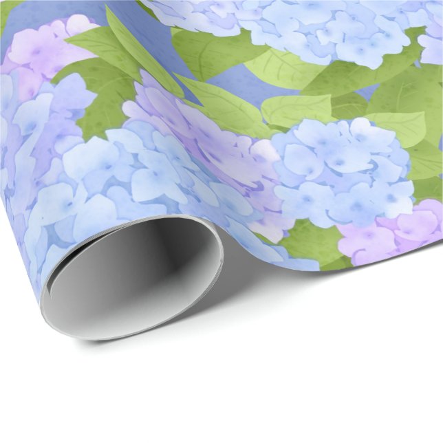 Papel De Presente Hydrangea do jardim noturno (Ponta do rolo)
