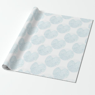Papel De Presente Hydrangea dos azuis bebés