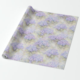 Papel De Presente Hydrangea Floral Wrapping Paper