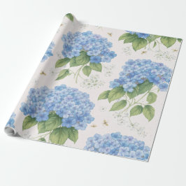 Papel De Presente Hydrangea Floral Wrapping Paper | Elegant Garden 