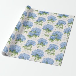 Papel De Presente Hydrangea Floral Wrapping Paper | Elegant Garden 