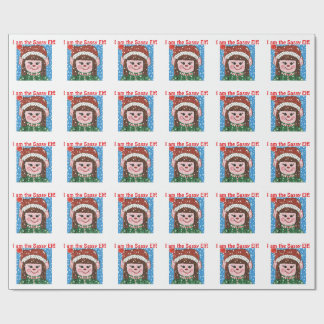 Papel De Presente I am the Sassy Elf Wrapping Paper