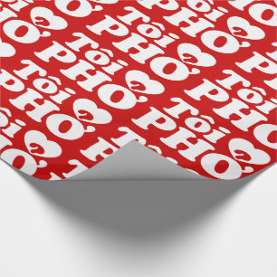 Papel De Presente I Heart (Love) Pho (Tôi9PHỞ) Língua vietnamita