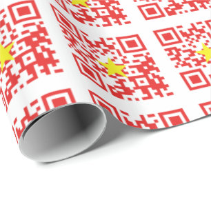 Papel De Presente I Love Vietnam (Tôi Yêu Viet Nam) Flag QR Code
