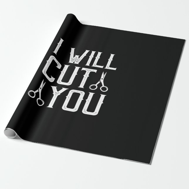 Papel De Presente i will cut you (Desenrolado)