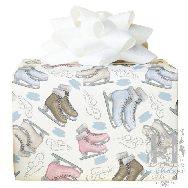 Papel De Presente Ice Skating Wrapping Paper (Criador carregado)