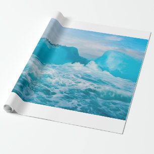 Papel De Presente Icebergue antárctica