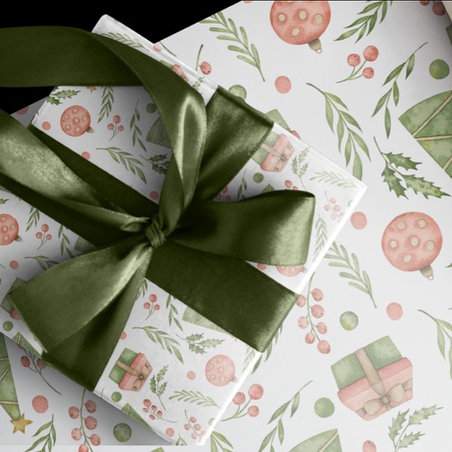 Papel De Presente Ícone de Natal Caprichoso e Fofo | (Criador carregado)