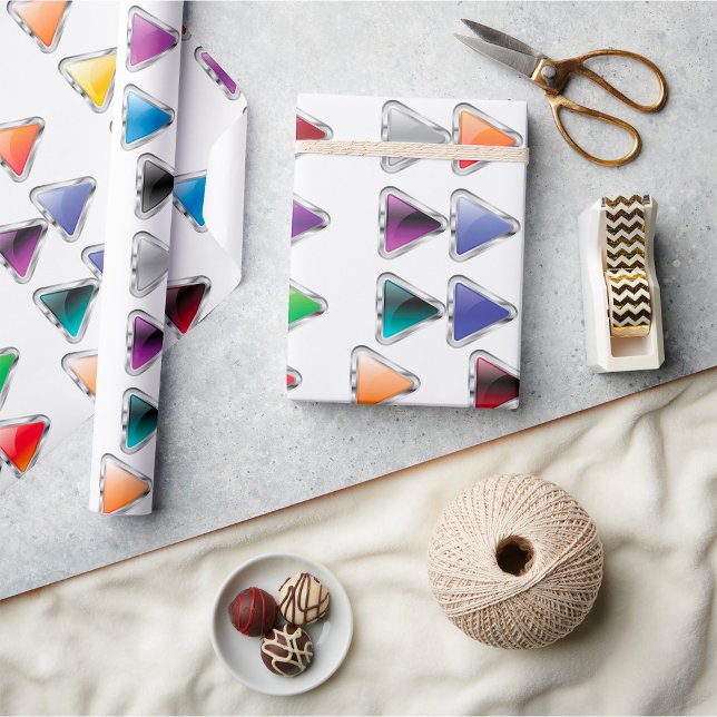 Papel De Presente Ícones Coloridos (Criador carregado)