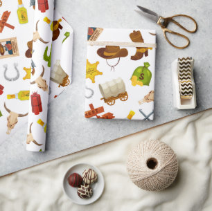 Papel De Presente Ícones de cauda ocidental