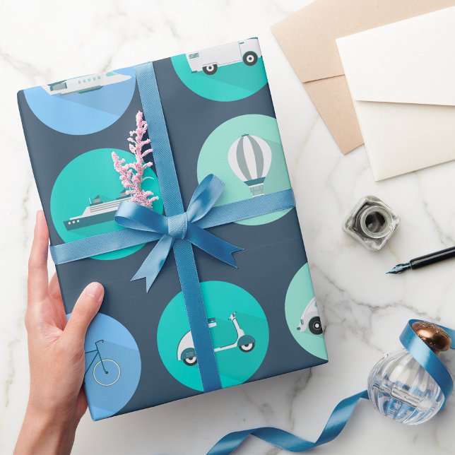 Papel De Presente Ícones de Transporte (Criador carregado)