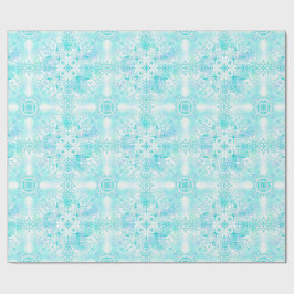 Papel De Presente Icy Trees Winter Wraping Paper
