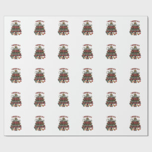 Papel De Presente Identificar Como Bolas da Coroa da Árvore de Natal