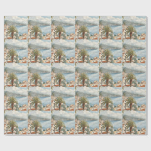 Papel De Presente Ilhas Baleares Viagem Francesa Vintage
