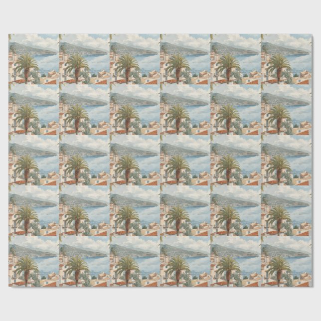 Papel De Presente Ilhas Baleares Viagem Francesa Vintage (Aberto)