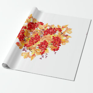 Papel De Presente Ilustração botânica de aquarela. Forma cardíac