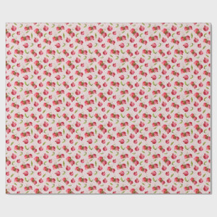 Papel De Presente Ilustração Botânica de Romã Desenhada à Mão