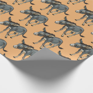 Papel De Presente ilustração de burro