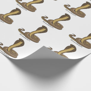 Papel De Presente Ilustração de cobra da cobra castanha